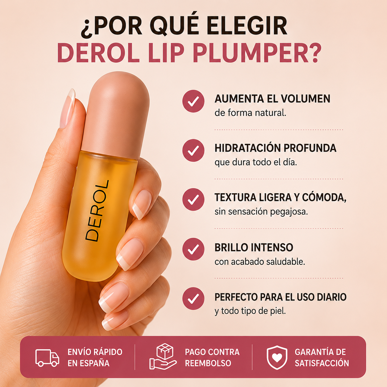 DEROL 1+1  Lip Plumper™ | Labios Más Voluminosos e Hidratados ✨